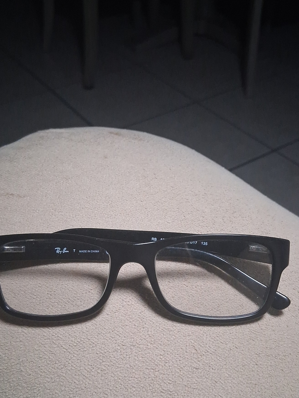 Rayban Reading Glasses Classic Rectangular Black Eyeglass Frames
